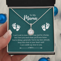 To My Mama - I can't wait to meet you Embrace the Light of Love: The Eternal Hope Necklace for Lovers