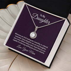 To My Daughter - Whenever you feel inadequate Embrace the Light of Love: The Eternal Hope Necklace for Lovers