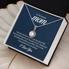 To My Mom - You may not have given me the gift of life Embrace the Light of Love: The Eternal Hope Necklace for Lovers