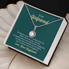 To My Girlfriend - My dreams came true Embrace the Light of Love: The Eternal Hope Necklace for Lovers