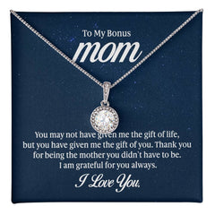 To My Mom - You may not have given me the gift of life Embrace the Light of Love: The Eternal Hope Necklace for Lovers