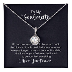 To My Soulmate - If I had one wish Embrace the Light of Love: The Eternal Hope Necklace for Lovers