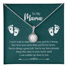 To My Mama - I can't wait to meet you Embrace the Light of Love: The Eternal Hope Necklace for Lovers