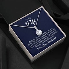 To My Wife - My dreams came true the day I met you Embrace the Light of Love: The Eternal Hope Necklace for Lovers