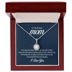 To My Mom - You may not have given me the gift of life Embrace the Light of Love: The Eternal Hope Necklace for Lovers