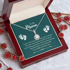 To My Mama - I can't wait to meet you Embrace the Light of Love: The Eternal Hope Necklace for Lovers