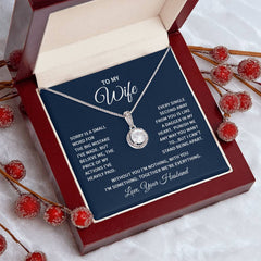 To My Wife - Sorry is a small word Embrace the Light of Love: The Eternal Hope Necklace for Lovers