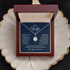 To My Wife - Sorry is a small word Embrace the Light of Love: The Eternal Hope Necklace for Lovers