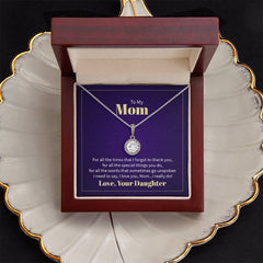 To My Mom - For all the times that I forgot to thank you Embrace the Light of Love: The Eternal Hope Necklace for Lovers