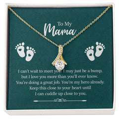 To My Mama - I can't wait to meet you Eternal Sparkle: The Alluring Beauty Necklace - A Symbol of Everlasting Love