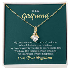 To My Girlfriend - My dreams came true Eternal Sparkle: The Alluring Beauty Necklace - A Symbol of Everlasting Love