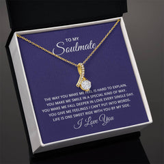 To My Soulmate - The way you make me feel is hard to explain Eternal Sparkle: The Alluring Beauty Necklace - A Symbol of Everlasting Love