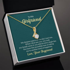 To My Girlfriend - My dreams came true Eternal Sparkle: The Alluring Beauty Necklace - A Symbol of Everlasting Love