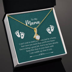 To My Mama - I can't wait to meet you Eternal Sparkle: The Alluring Beauty Necklace - A Symbol of Everlasting Love