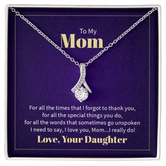 To My Mom - For all the times that I forgot to thank you Eternal Sparkle: The Alluring Beauty Necklace - A Symbol of Everlasting Love