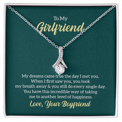 To My Girlfriend - My dreams came true Eternal Sparkle: The Alluring Beauty Necklace - A Symbol of Everlasting Love