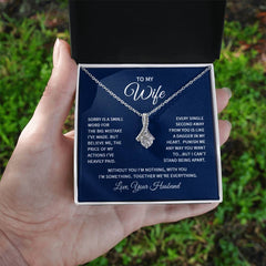 To My Wife - Sorry is a small word Eternal Sparkle: The Alluring Beauty Necklace - A Symbol of Everlasting Love