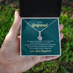 To My Girlfriend - My dreams came true Eternal Sparkle: The Alluring Beauty Necklace - A Symbol of Everlasting Love