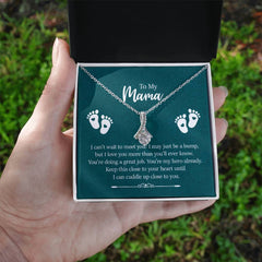 To My Mama - I can't wait to meet you Eternal Sparkle: The Alluring Beauty Necklace - A Symbol of Everlasting Love