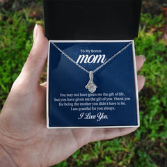 To My Mom - You may not have given me the gift of life Eternal Sparkle: The Alluring Beauty Necklace - A Symbol of Everlasting Love