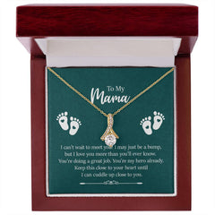 To My Mama - I can't wait to meet you Eternal Sparkle: The Alluring Beauty Necklace - A Symbol of Everlasting Love