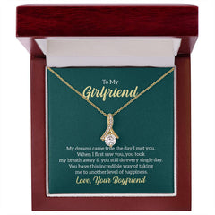 To My Girlfriend - My dreams came true Eternal Sparkle: The Alluring Beauty Necklace - A Symbol of Everlasting Love