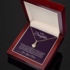 To My Daughter - Whenever you feel inadequate Eternal Sparkle: The Alluring Beauty Necklace - A Symbol of Everlasting Love