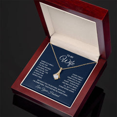 To My Wife - Sorry is a small word Eternal Sparkle: The Alluring Beauty Necklace - A Symbol of Everlasting Love