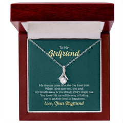 To My Girlfriend - My dreams came true Eternal Sparkle: The Alluring Beauty Necklace - A Symbol of Everlasting Love