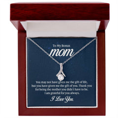 To My Mom - You may not have given me the gift of life Eternal Sparkle: The Alluring Beauty Necklace - A Symbol of Everlasting Love