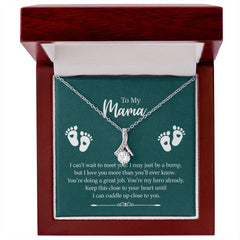 To My Mama - I can't wait to meet you Eternal Sparkle: The Alluring Beauty Necklace - A Symbol of Everlasting Love