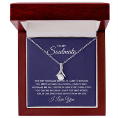 To My Soulmate - The way you make me feel is hard to explain Eternal Sparkle: The Alluring Beauty Necklace - A Symbol of Everlasting Love