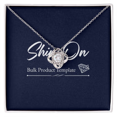 Eternal Embrace - Dazzling Love Knot Necklace