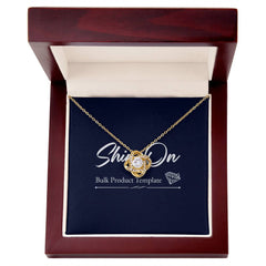 Eternal Embrace - Dazzling Love Knot Necklace