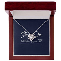 Eternal Embrace - Dazzling Love Knot Necklace